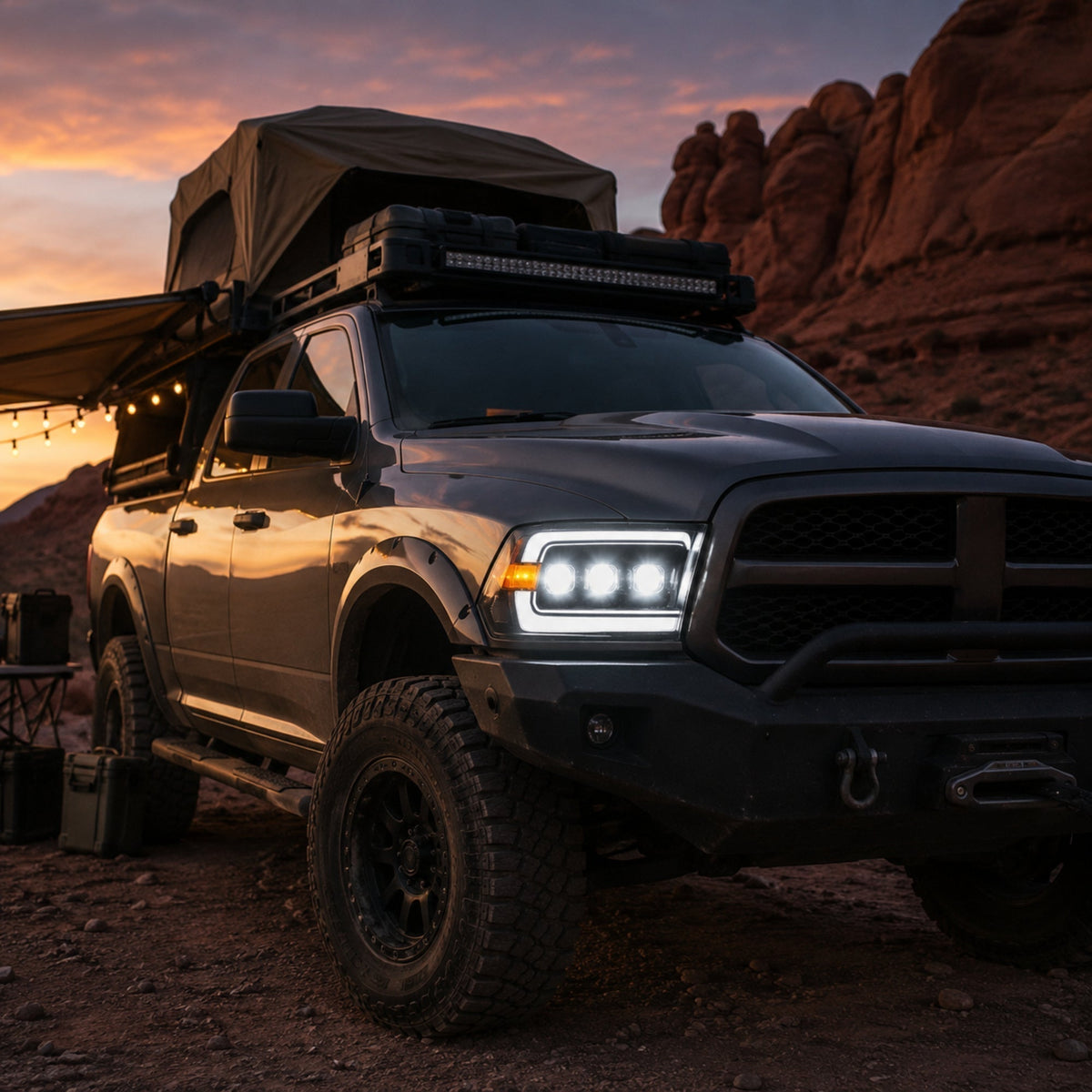 2009-2018 Ram 1500/2500/3500 & 2019-2024 Ram 1500 Classic LED Triple Projector Headlights installation guide