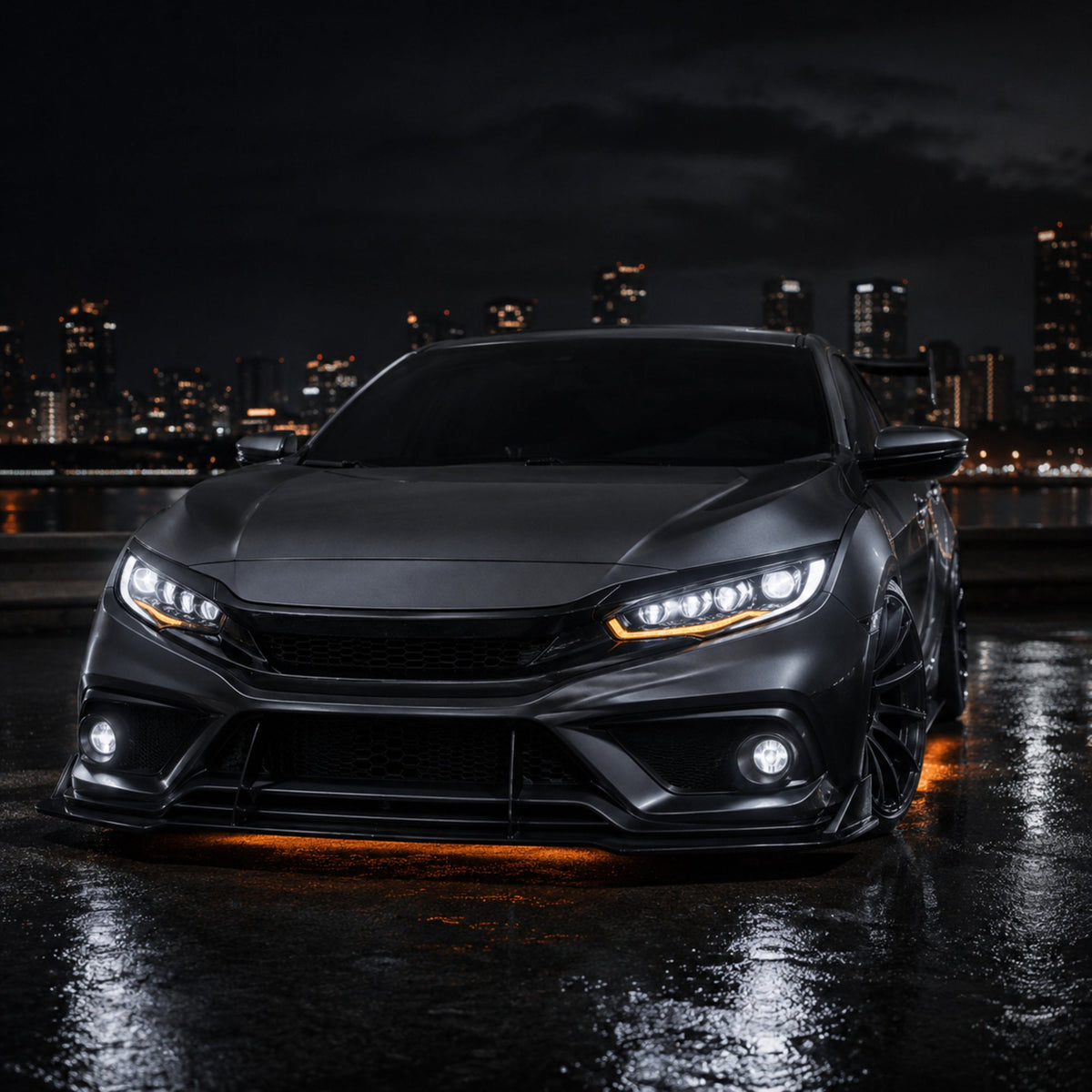 2016-2021 Honda Civic 10th Gen LED Quad Projector Headlights installation guide