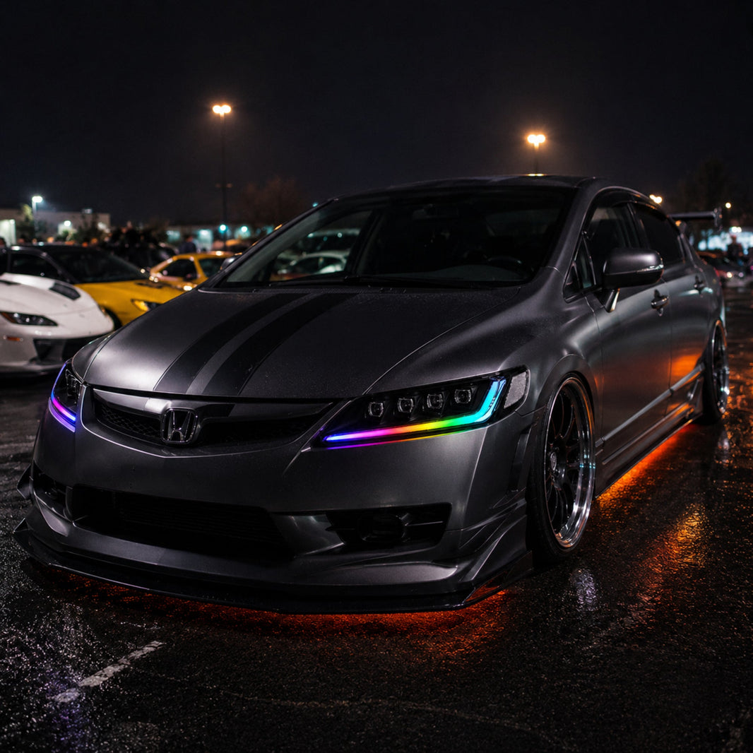 2006-2011 Honda Civic 8th Gen Sedan LED Multi Projector Headlights installation guide