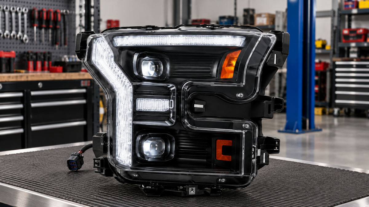 2015-2017 Ford F-150 & 2017-2020 Raptor LED Dual Projector Headlights | C-Shaped DRL, Switchback DRL Installation Guide