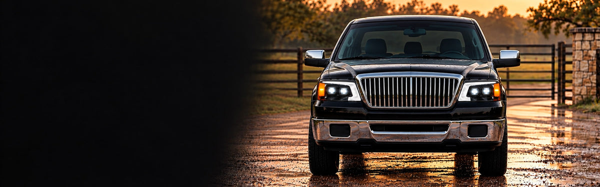 RIGNOX lincoln mark lt headlights installed aftermarket lights with clear left copy space
