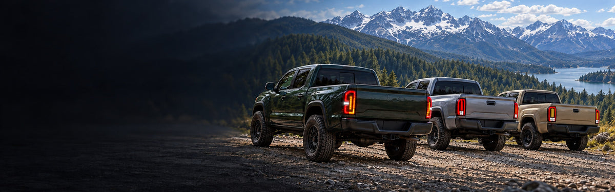 RIGNOX Tacoma aftermarket tail lights with clear left copy space