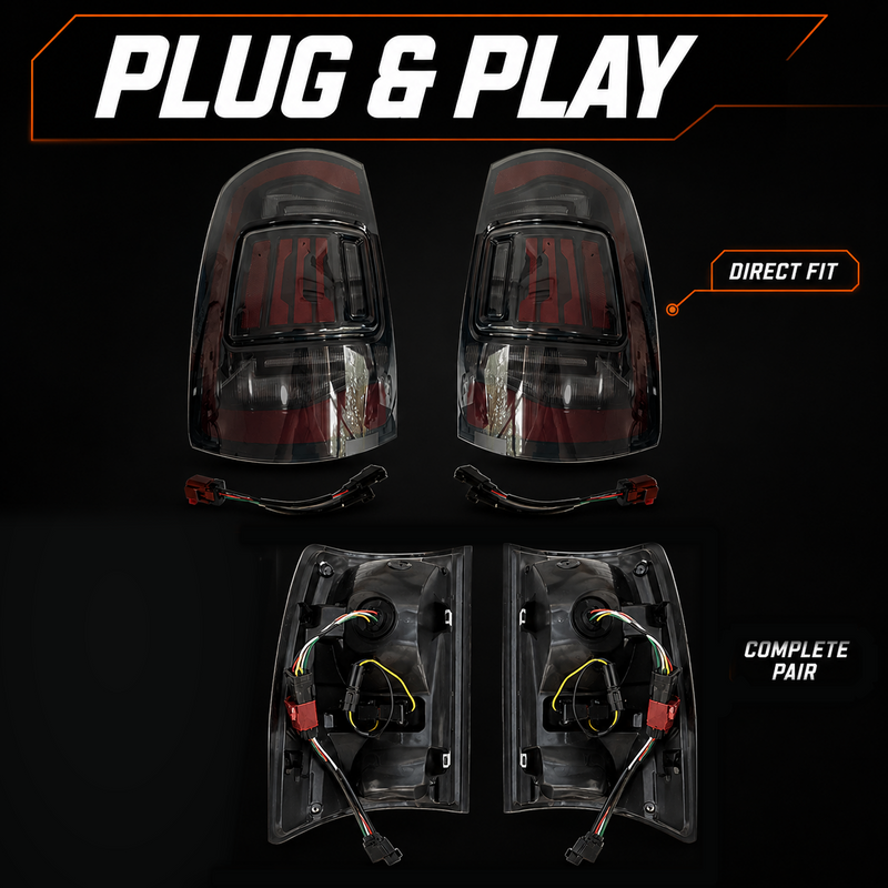 2009-2018 Dodge Ram 1500/2500/3500 Sequential LED Tail Lights — product view 14 - T-RAM09-SR