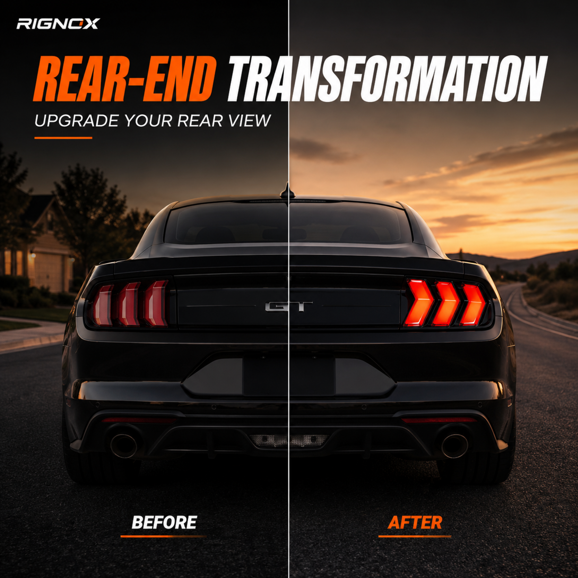 2015-2023 Ford Mustang S550 Sequential LED Tail Lights — product view 33 - T-MUS15-CW