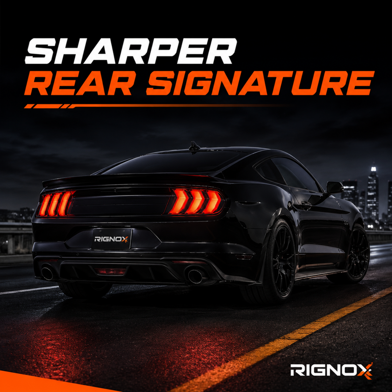 2015-2023 Ford Mustang S550 Sequential LED Tail Lights — product view 44 - T-MUS15-CW