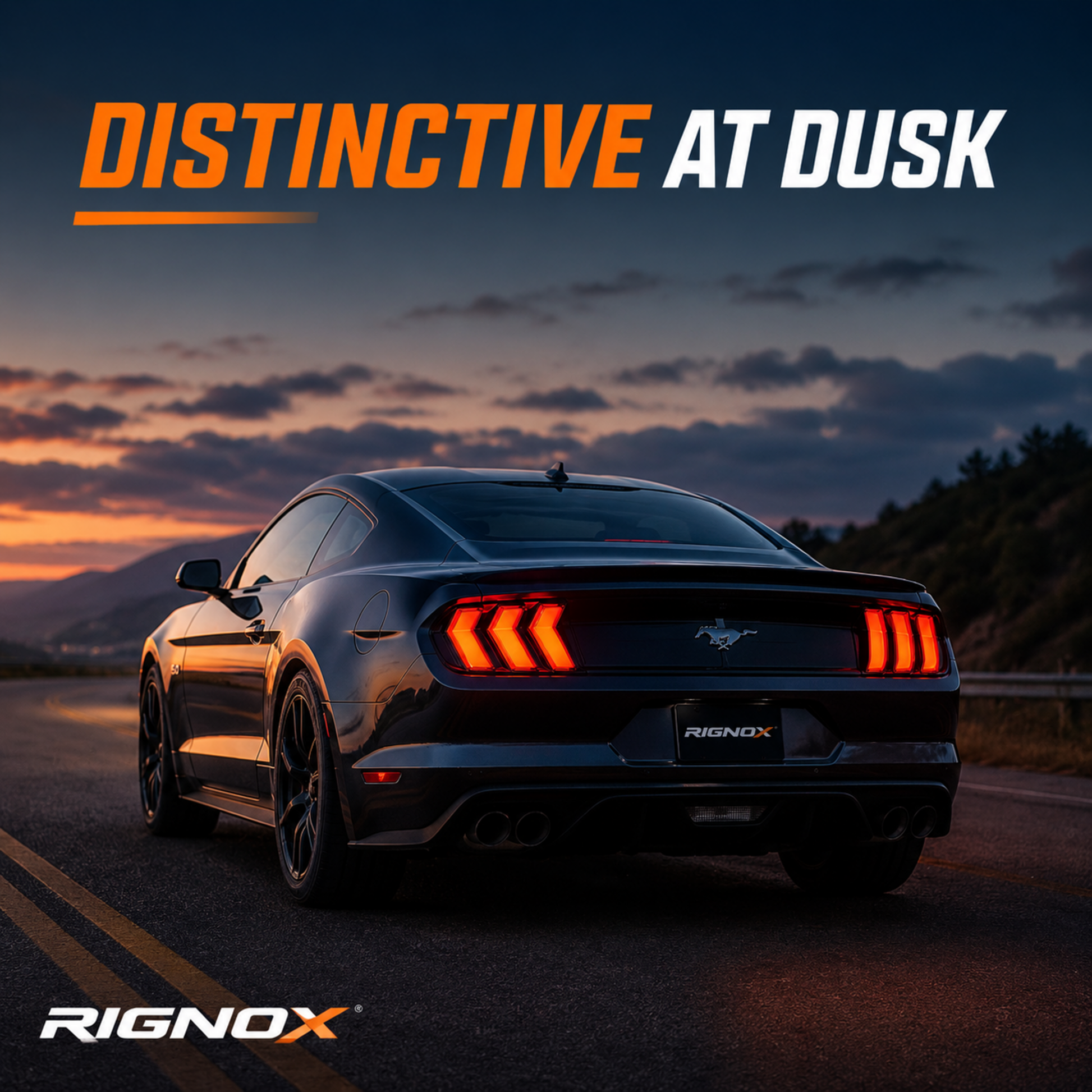 2015-2023 Ford Mustang S550 Sequential LED Tail Lights — product view 43 - T-MUS15-CW