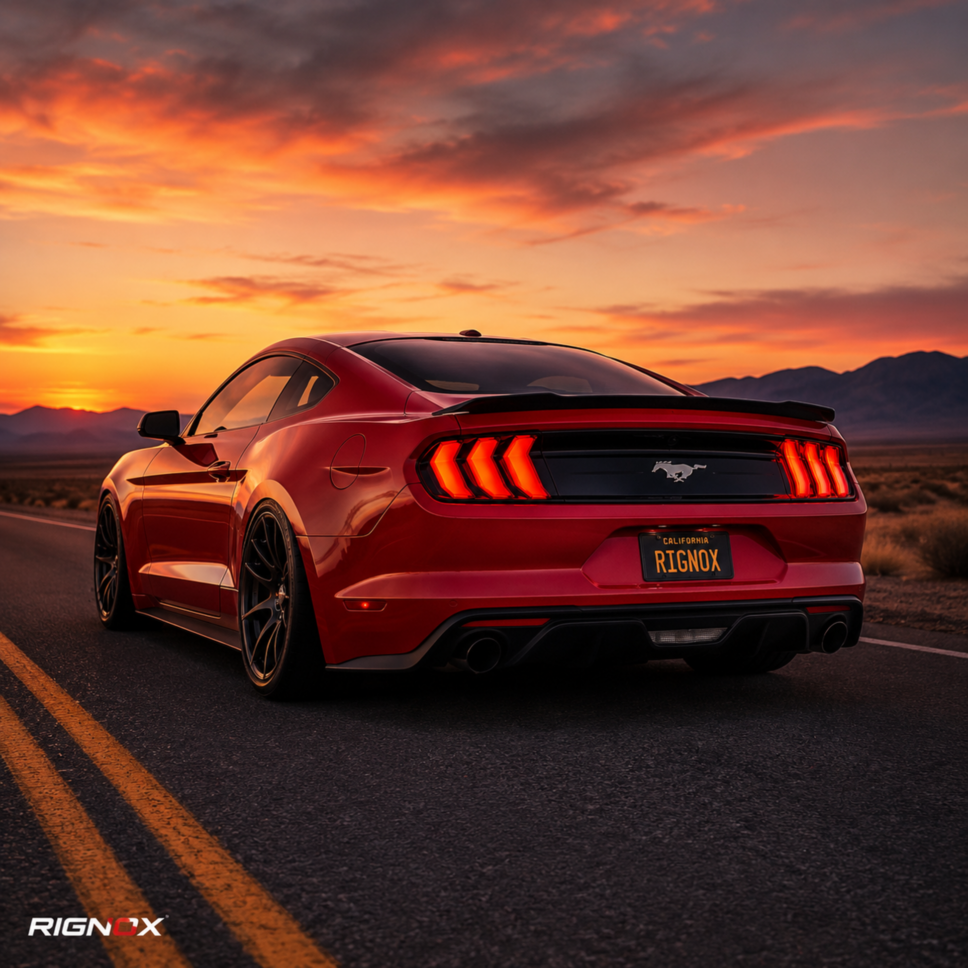 2015-2023 Ford Mustang S550 Sequential LED Tail Lights — product view 41 - T-MUS15-CW