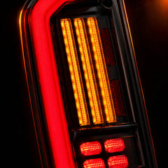 1995-2004 Toyota Tacoma Sequential LED Tail Lights — smoked red lens close up — T-TACO95