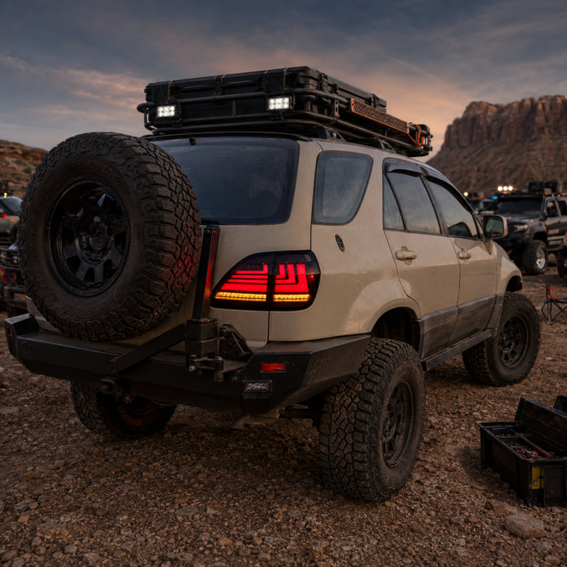 1998-2003 Lexus RX300 Sequential LED Tail Lights — t rx98 sr truck meet dusk - T-RX98-SR