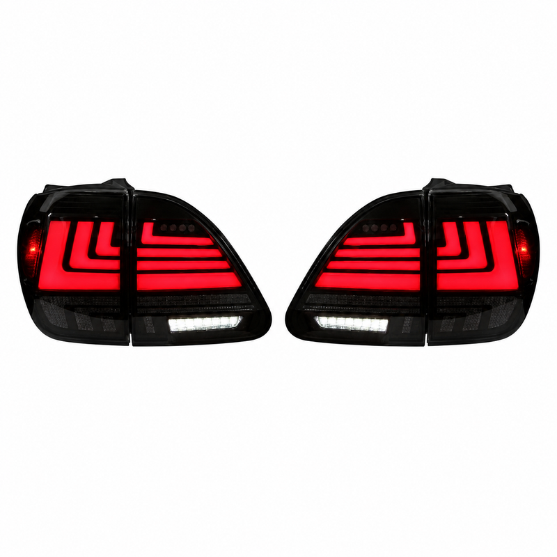 1998-2003 Lexus RX300 Sequential LED Tail Lights — LED white white background - T-RX98-RR