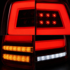 1998-2007 Toyota Land Cruiser 100 Sequential LED Tail Lights Assembly — details close-up — T-LC100-98-RW