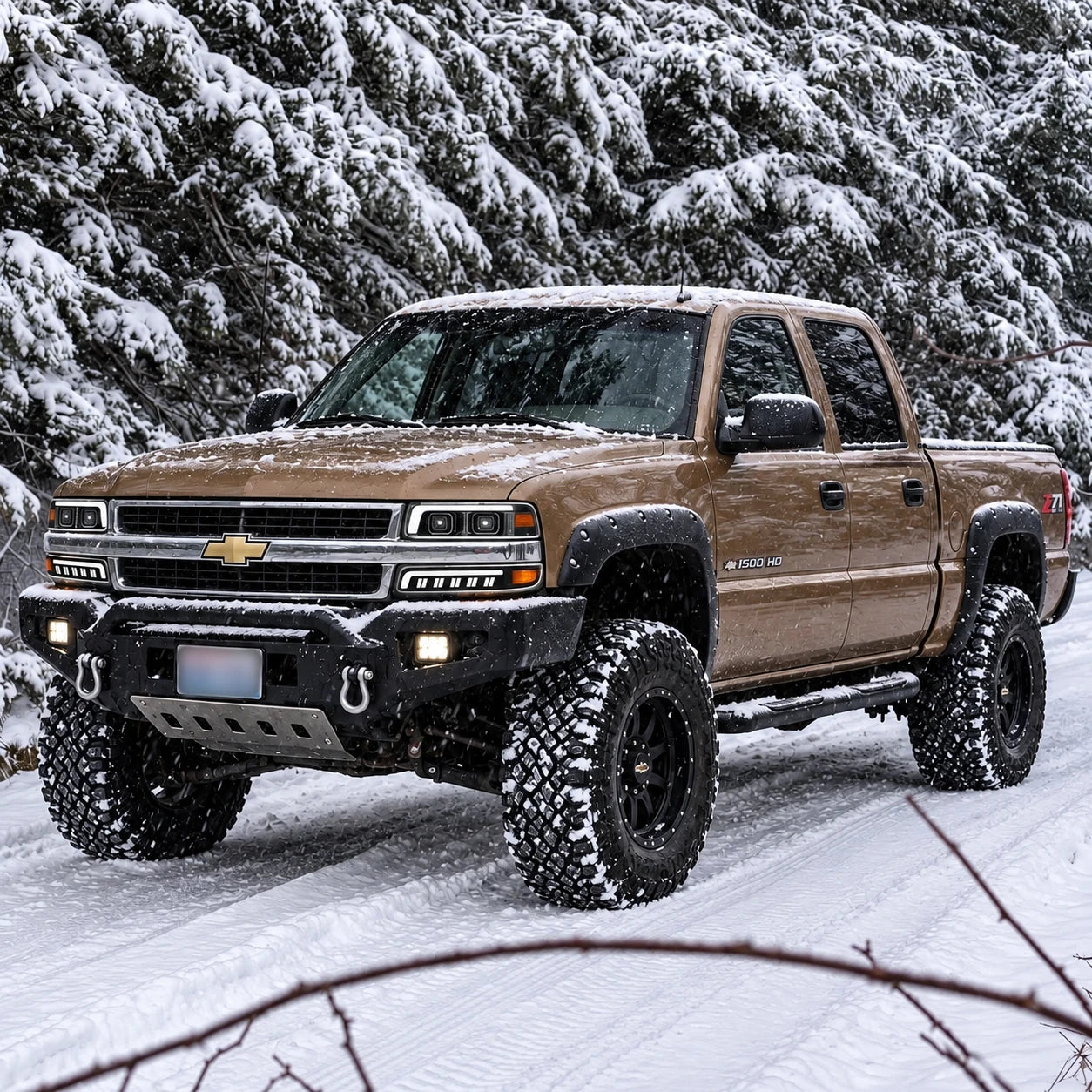 1999-2002 Chevrolet Silverado & 2000-2006 Tahoe / Suburban LED Dual Projector Headlights — confidence in storm — H-SIL99