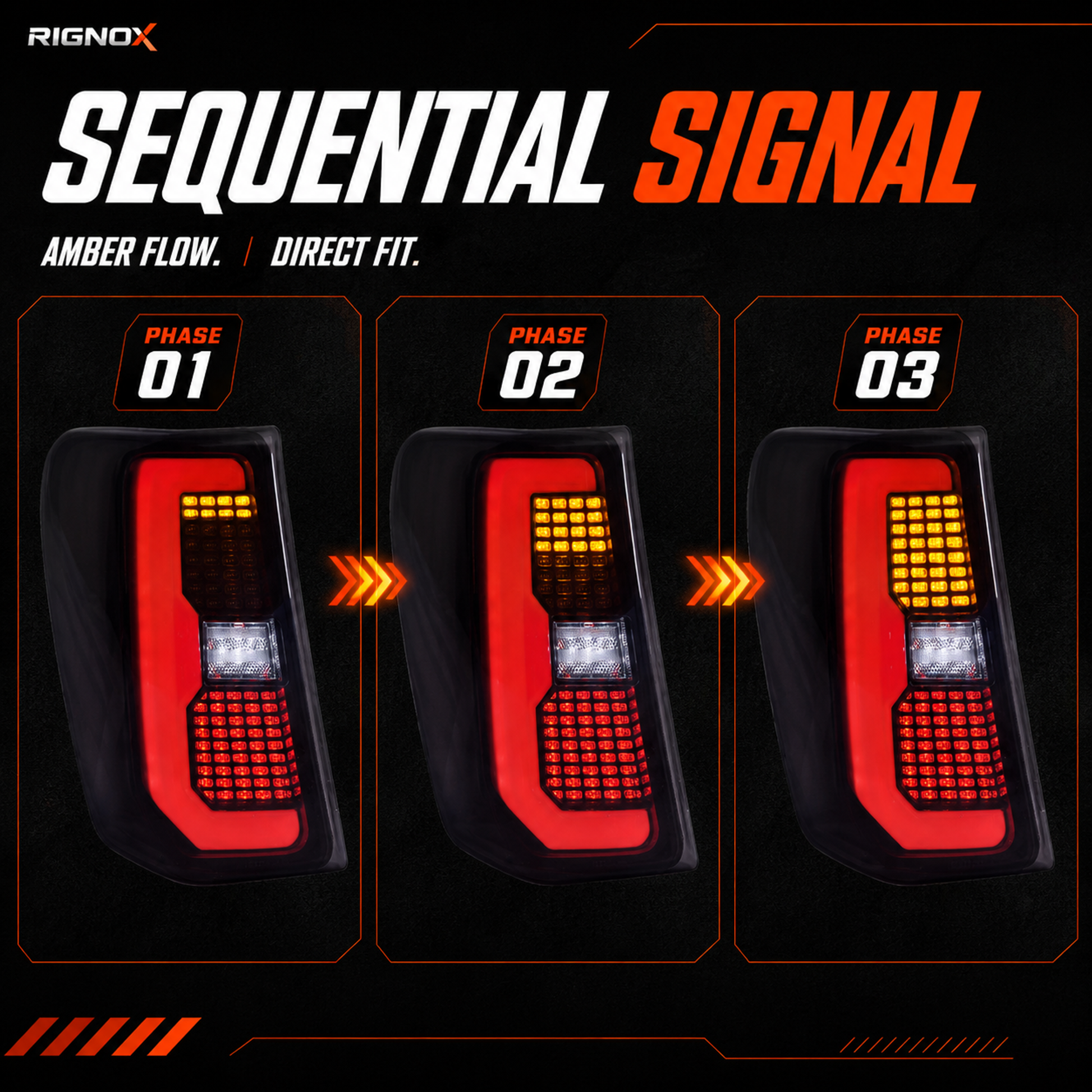 1999-2004 Jeep Grand Cherokee Sequential LED Tail Lights — T-JP99