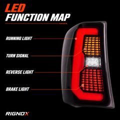 1999-2004 Jeep Grand Cherokee Sequential LED Tail Lights — T-JP99