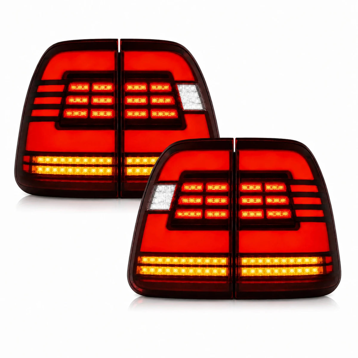 2003-2007 Lexus LX470 Sequential LED Tail Lights Halo — main product view — T-LX470-03