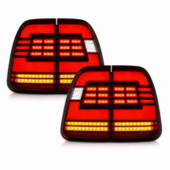 2003-2007 Lexus LX470 Sequential LED Tail Lights Halo — main product view — T-LX470-03