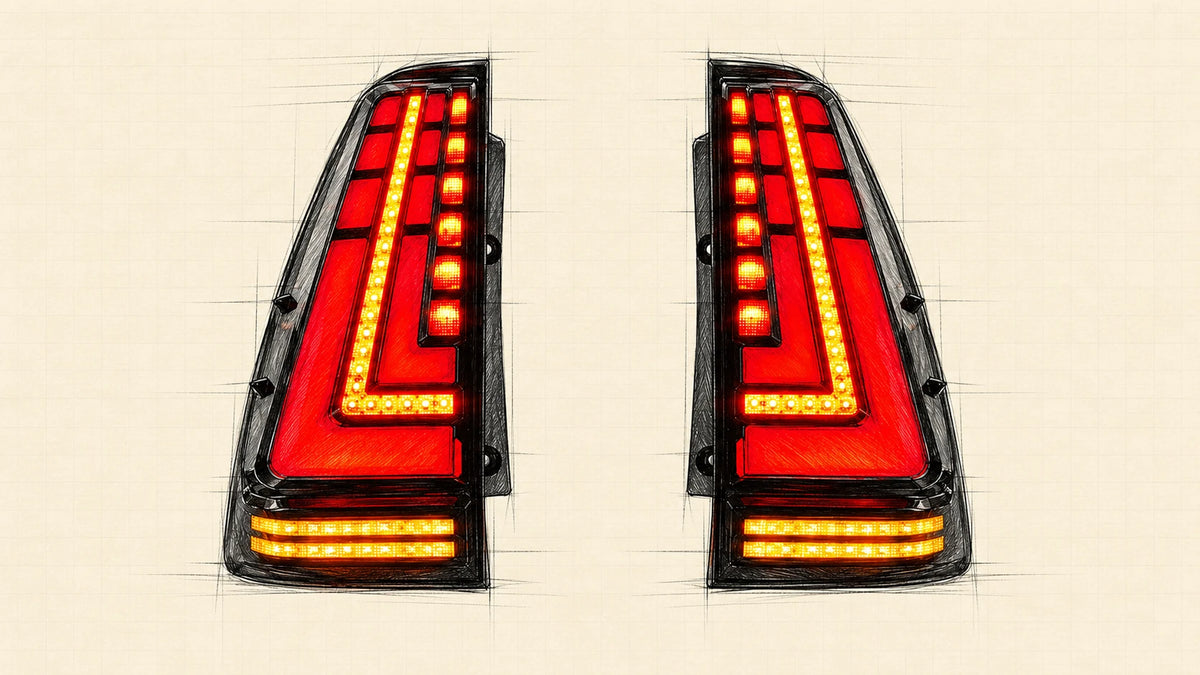 2003-2009 Lexus GX470 Sequential LED Tail Lights Assembly