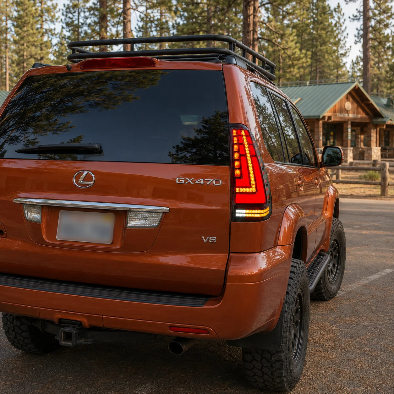 2003-2009 Lexus GX470 Sequential LED Tail Lights Assembly — weekend adventure — T-GX470-03-SR