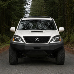 2003-2009 Lexus GX470 LED Triple Projector Headlights Assembly — front end view — H-GX470-03