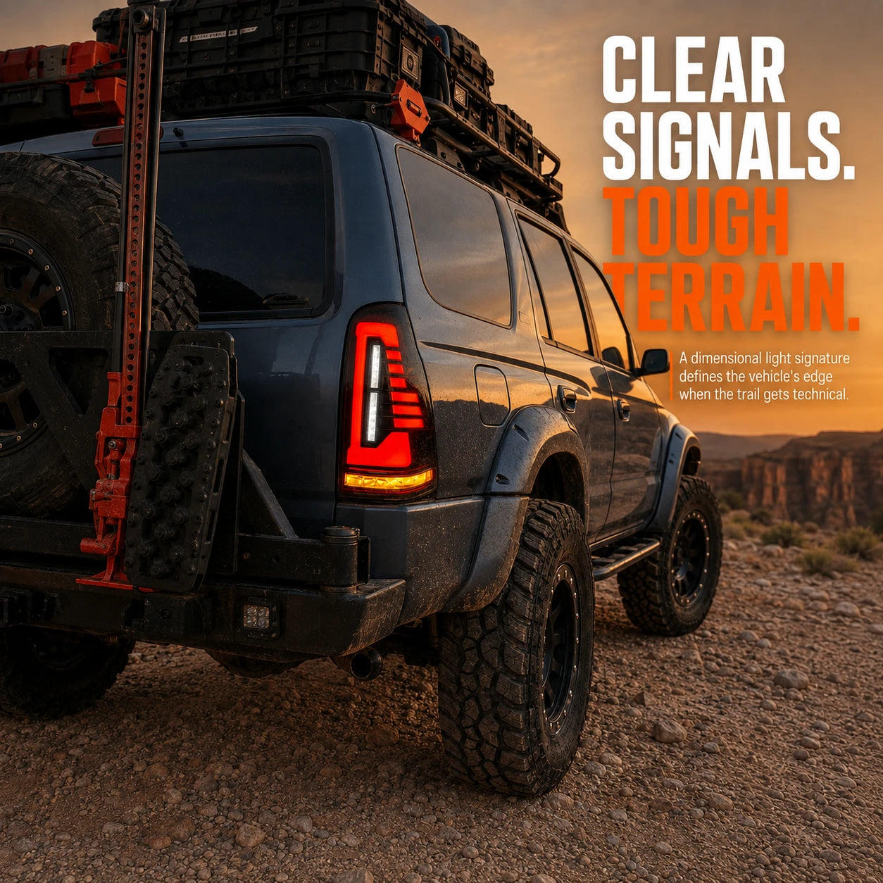 2003-2009 Toyota 4Runner Sequential LED Tail Lights — conquer terrain — T-4RN03