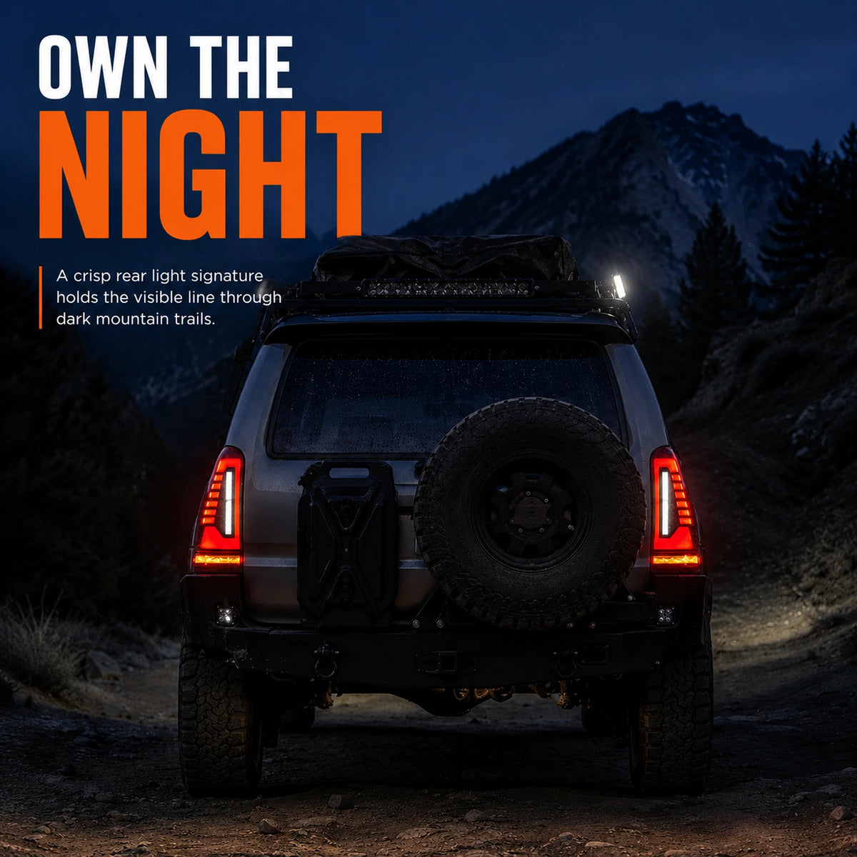 2003-2009 Toyota 4Runner Sequential LED Tail Lights — own the night — T-4RN03