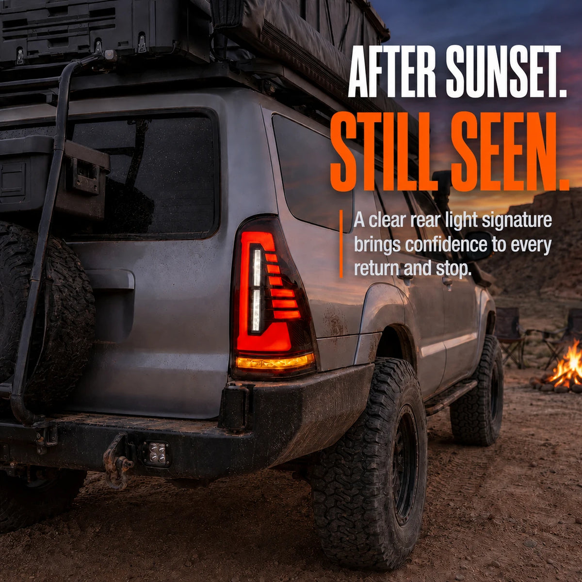 2003-2009 Toyota 4Runner Sequential LED Tail Lights — sunset camp — T-4RN03