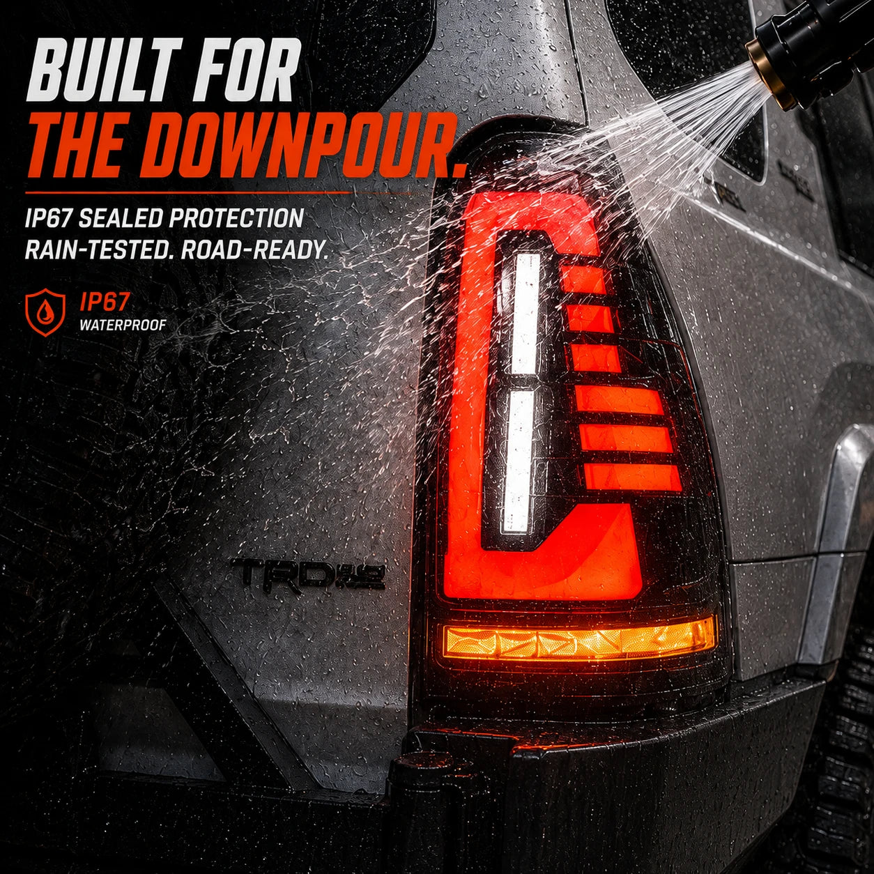 2003-2009 Toyota 4Runner Sequential LED Tail Lights — waterproof — T-4RN03