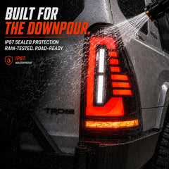 2003-2009 Toyota 4Runner Sequential LED Tail Lights — waterproof — T-4RN03