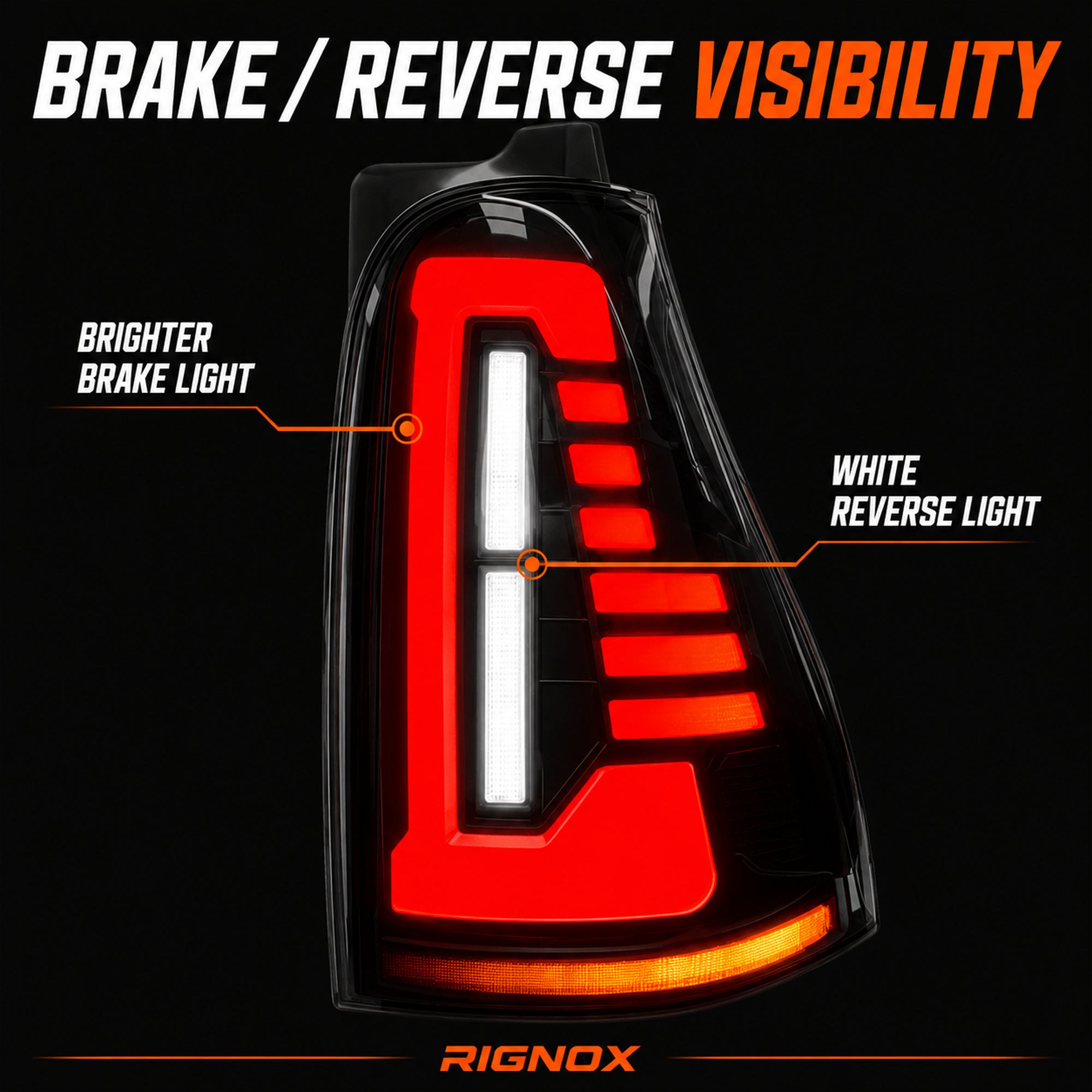 2003-2009 Toyota 4Runner Sequential LED Tail Lights — smoke red function visibility - T-4RN03