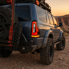 2003-2009 Toyota 4Runner Sequential LED Tail Lights — smoke red work truck trail - T-4RN03