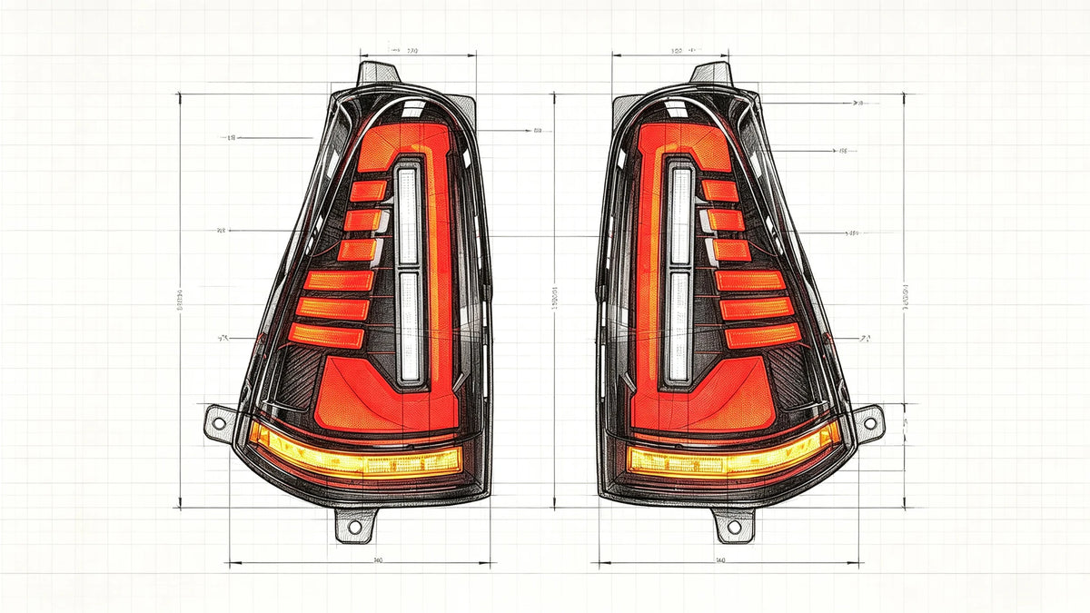 2003-2009 Toyota 4Runner Sequential LED Tail Lights Assembly