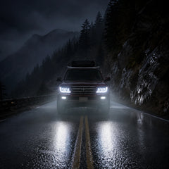 2004-2007 Toyota Land Cruiser 100 LED Triple Projector Headlights Assembly — built for the night — H-LC100-04