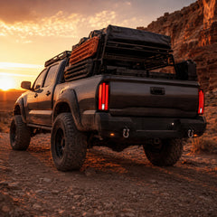 2005-2015 Toyota Tacoma 2nd Gen Sequential LED Tail Lights — smoke red scene — T-TAC05