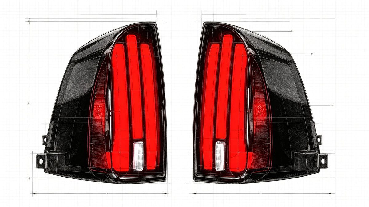 2005-2015 Toyota Tacoma 2nd Gen Sequential LED Tail Lights Assembly