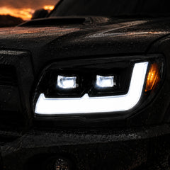 2006-2009 Toyota 4Runner LED Dual Projector Headlights —detailed close-up — H-4RN06-BK