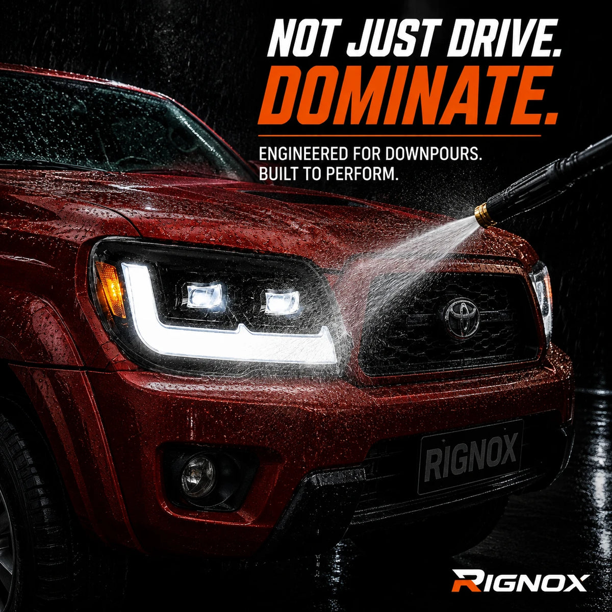 2006-2009 Toyota 4Runner LED Dual Projector Headlights —waterproof — H-4RN06-BK