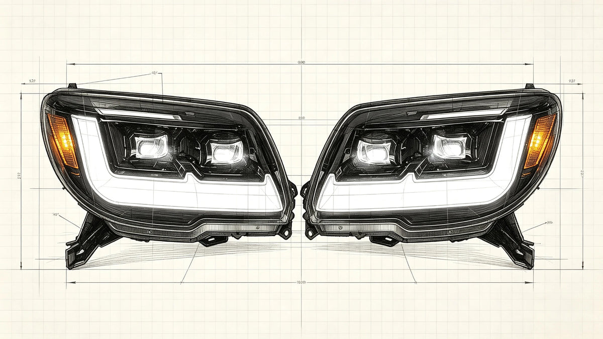 2006-2009 Toyota 4Runner LED Dual Projector Headlights Assembly