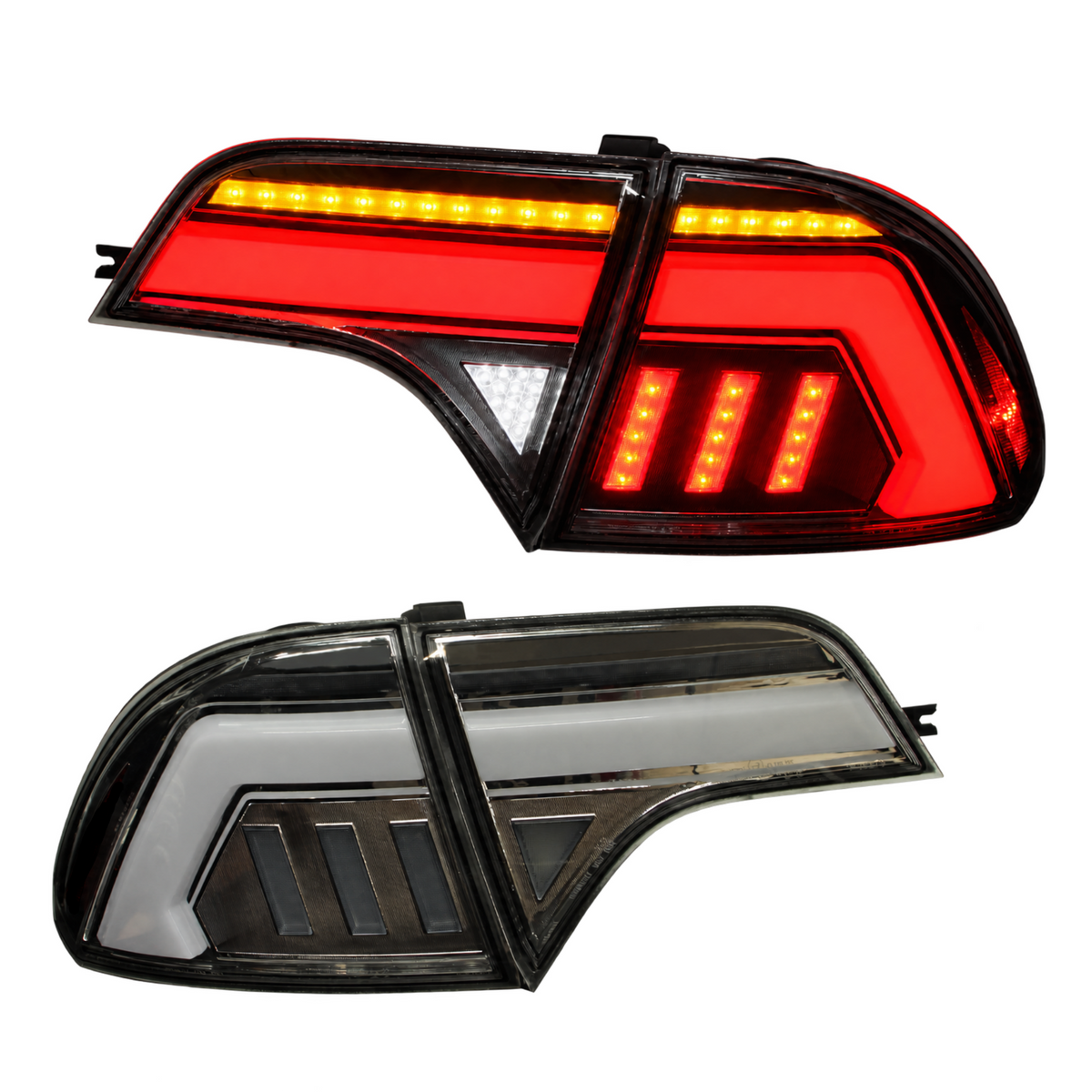 2006-2011 Honda Civic 8th Gen Sedan Sequential LED Tail Lights Assembly — main product view — T-CIV8-EF-CW