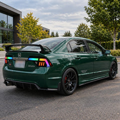 2006-2011 Honda Civic 8th Gen Sedan Sequential LED Tail Lights — attractive in daylight — T-CIV8-RGB