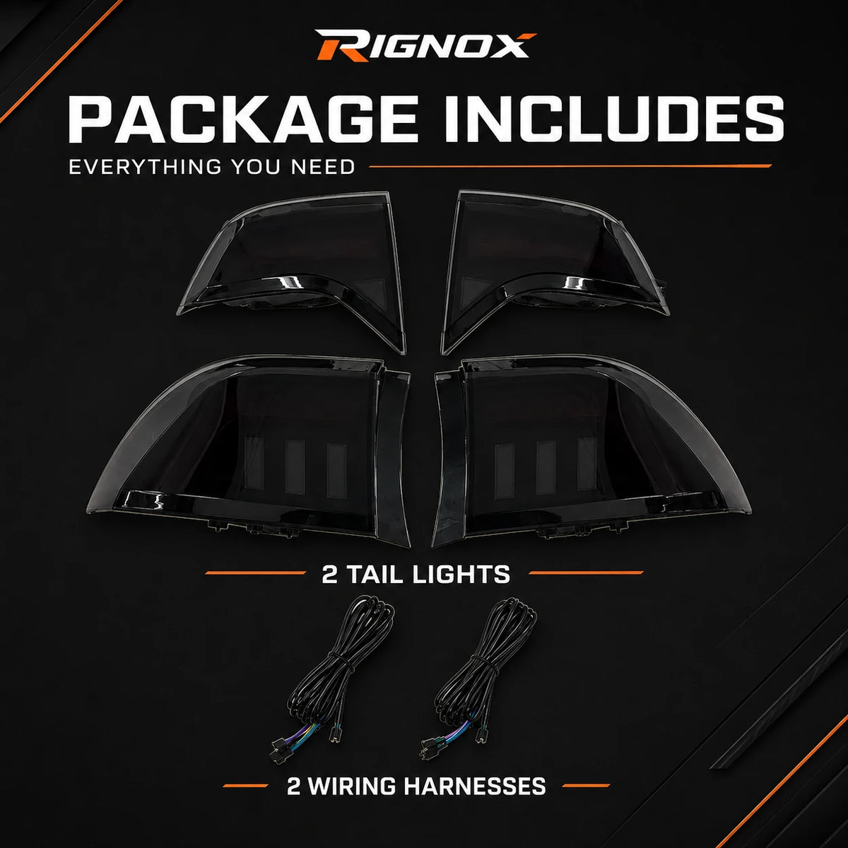 2006-2011 Honda Civic 8th Gen Sedan Sequential LED Tail Lights — package includes — T-CIV8-RGB