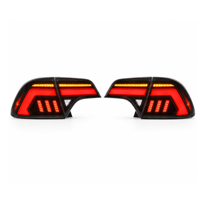 2006-2011 Honda Civic 8th Gen Sedan Sequential LED Tail Lights — smoke red halo white background01 — T-CIV8