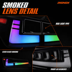 2006-2013 Lexus IS250 / IS350 / IS F Sequential LED Tail Lights — RGB lens detail - T-IS06-SRGB