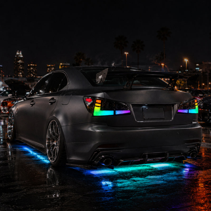 2006-2013 Lexus IS250 / IS350 / IS F Sequential LED Tail Lights — sequential RGB car meet01 - T-IS06-SRGB