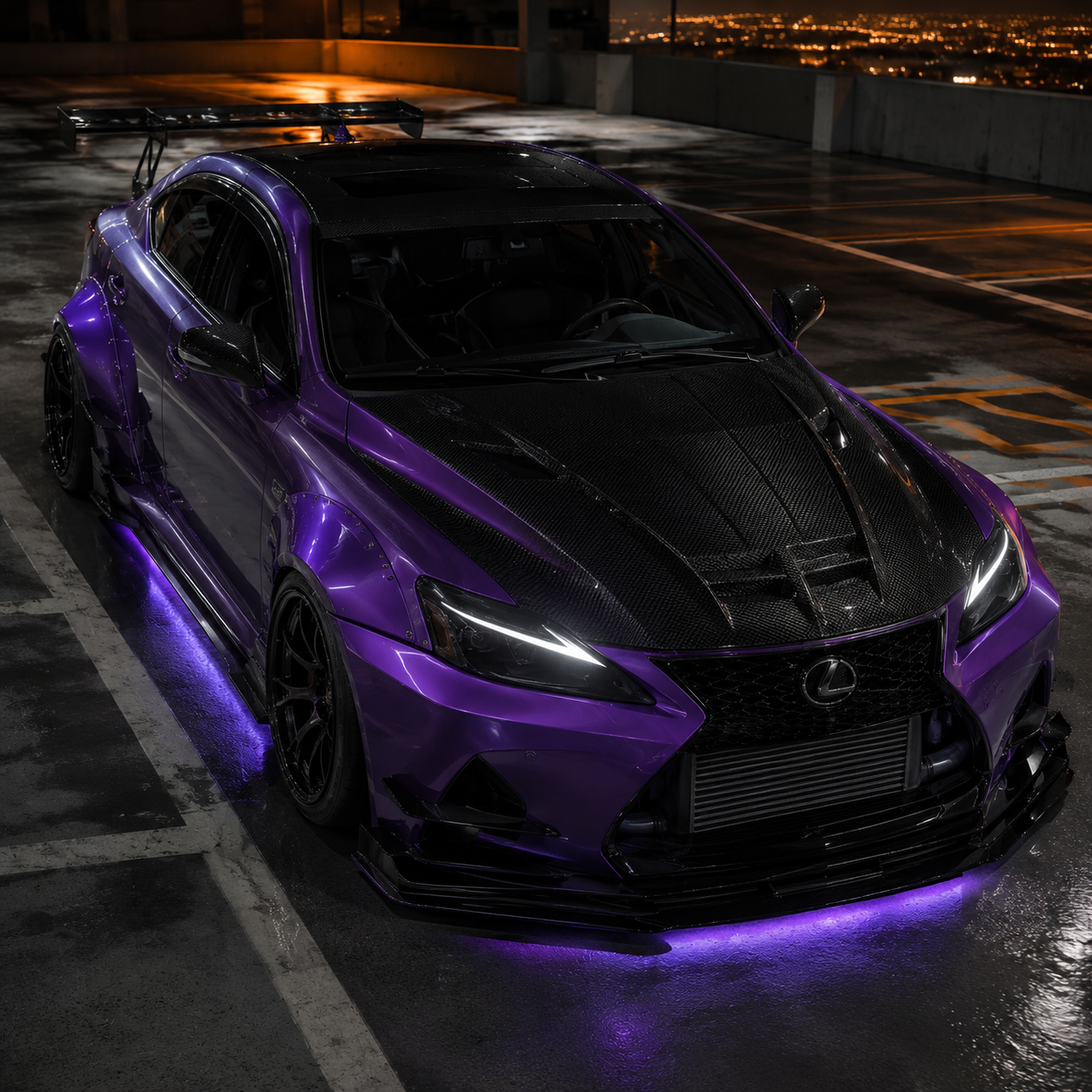 2006-2013 Lexus IS250 / IS350 / IS-F LED Triple Projector Headlights — LED triple projector overhead front corner - H-IS06-CW