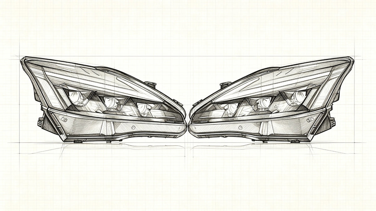 2006-2013 Lexus IS250 / IS350 / IS-F LED Triple Projector Headlights Assembly