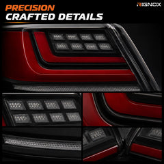2007-2011 Toyota Camry XV40 Sequential LED Tail Lights Assembly — light-off details — T-CAM07-DL-SR