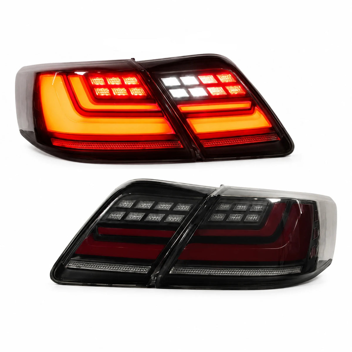 2007-2011 Toyota Camry XV40 Sequential LED Tail Lights Assembly — main product view — T-CAM07-DL-SR