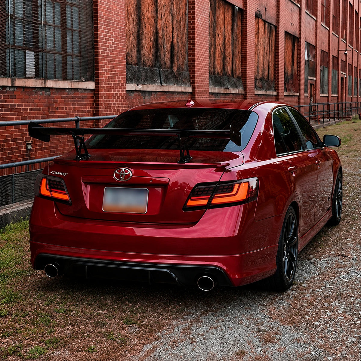 2007-2011 Toyota Camry XV40 Sequential LED Tail Lights Assembly — light-on drl show — T-CAM07-DL-SR