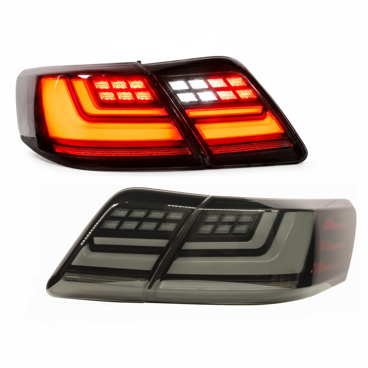 2007-2011 Toyota Camry XV40 Sequential LED Tail Lights Assembly — main product view — T-CAM07-DL-SW