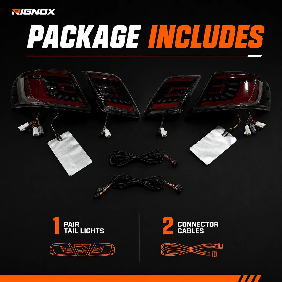 2007-2011 Toyota Camry XV40 Sequential LED Tail Lights Assembly — package includes — T-CAM07-C-SR